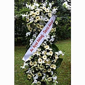 Beyaz Düğün & Nikah Ferforje Çiçekleri